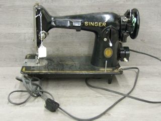Vintage Singer 201 Sewing Machine No Pedal Potted Motor
