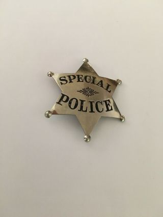 Obsolete Vintage Special Police Star Badge
