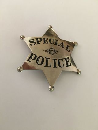 Obsolete Vintage Special Police Star Badge 2