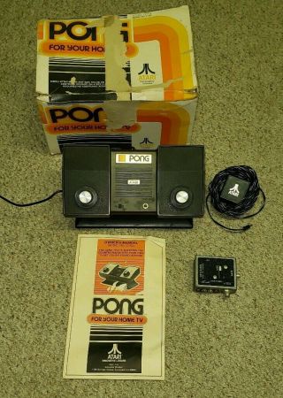 Atari Pong C - 100 Video Game System Vintage