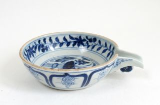 Fine Antique Chinese Blue And White Porcelain Bowl C.  1900