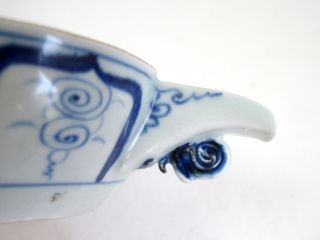 Fine antique Chinese blue and white porcelain bowl c.  1900 8