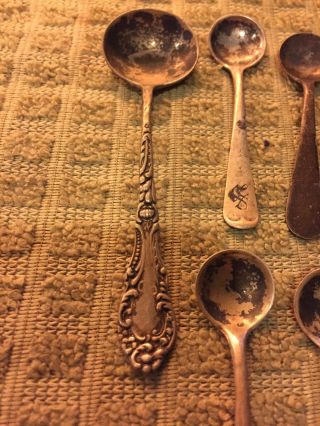 Antique Sterling Silver Spoons & Butter Knife 2