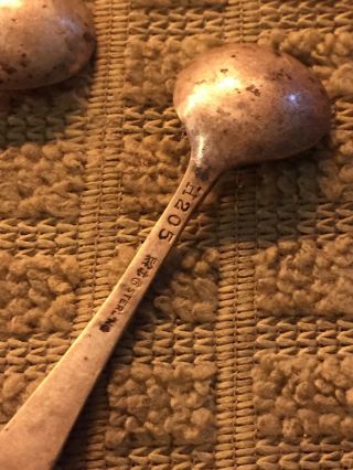 Antique Sterling Silver Spoons & Butter Knife 4