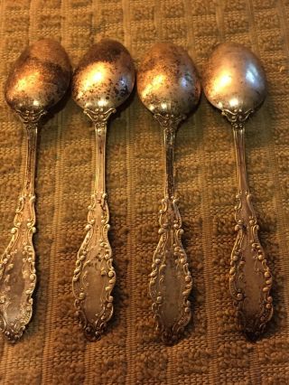 Antique Sterling Silver Spoons & Butter Knife 6