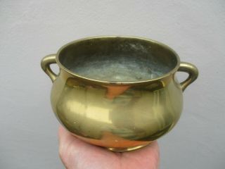 An Antique Chinese Bronze Censor With Character Marks C18th Century?