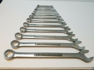 Vintage Craftsman Usa Matching Vv Series Combination Wrench Set Sae 13 Pc 12 Pt
