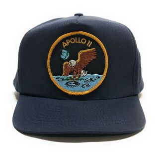 Vintage 80’s Apollo 11 NASA Eagle Moon Landing Astronaut Adjustable Snapback Hat 2