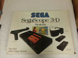 Sega Master System Sega Scope 3d With Glasses Rare Genesis Look