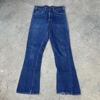 Vintage 70s 80s Levis 646 Bell Bottom Flared Jeans Made In Usa Dark Denim 31x32