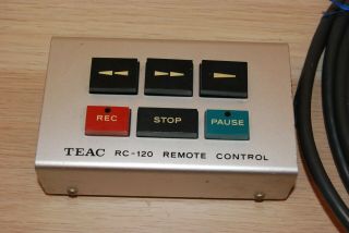 Vintage TEAC RC - 120 Remote Control for Reel To Reel 2