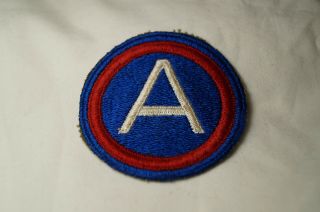 Ww2 Us 3rd Army Central Sleeve Patch