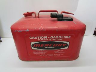 Vintage 6 Gallon Gas Tank Mercury Marine Outboard Fuel/gas Can Rare