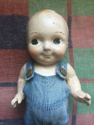 Vintage Buddy Lee Doll Composition Advertising Workwear Overalls 2