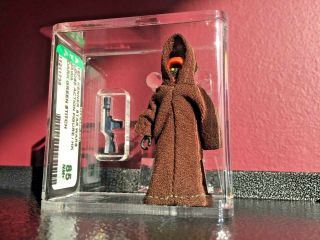 Vintage Star Wars.  AFA 85.  Green Stitch Jawa variant.  Very rare to acquire 8