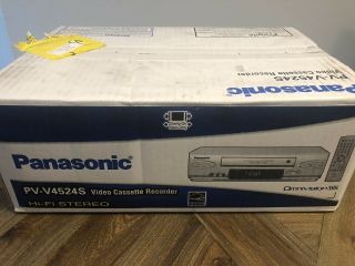 Panasonic Pv - V4524s Hi - Fi Stereo Vcr W/ Remote Vintage Deadstock