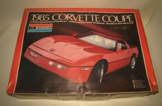 Monogram 1985 Corvette Coupe 1/8 Scale Model Kit 2608 Mib Unstarted