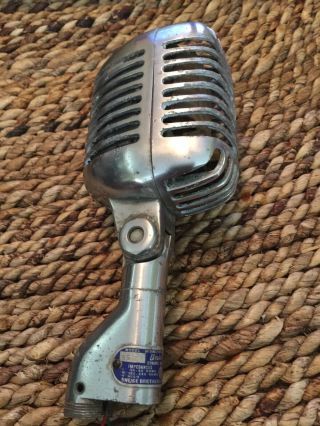 Vintage 1950s Shure Unidyne 55s Microphone Serial No.  5920v Radio Rockabilly