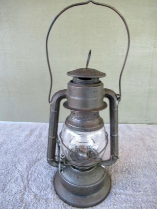 Antique Lantern Dietz Little Wizard Vtg Primitive Kerosene Oil Barn Lamp,  1936
