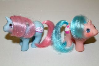 Vtg G1 My Little Pony Lil Cupcake,  Lil Sweetcake Mail Order Sisters,  Ehtf,  Mlp
