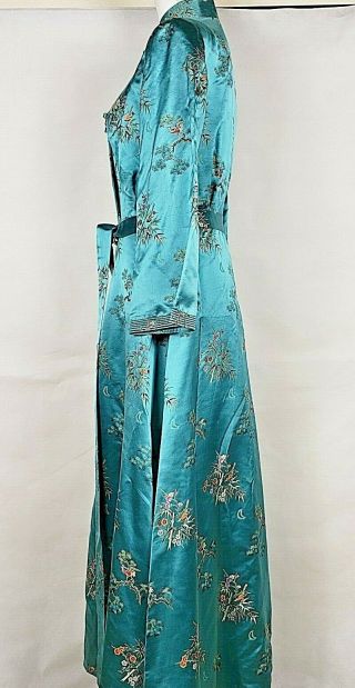 Vintage The Best Co.  Chinese dress/robe embroidery birds lined cheongsam Cosplay 2