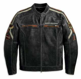 Men Hd Harley Classic Retro Vintage Biker Distressed Cowhide Leather Jacket