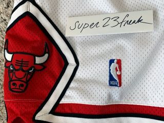 NWOT Vintage 1997 - 98 Nike Chicago Bulls Authentic NBA Shorts 32 M Jordan Pippen 4