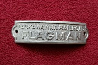 Vintage - Hat Badge Lackawanna Railroad Flagman