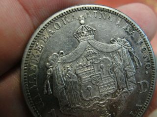 1883 Kingdom of Hawaii Akahi Dala $1 Lg.  Hawaiian Silver Dollar Coin VERY RARE 5