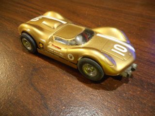 Vintage Amt 1/32 Scale Chevette Slot Car Gold W/ Instructions 2