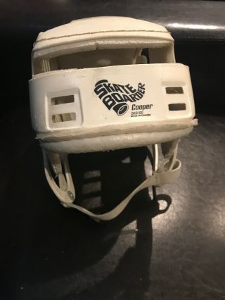 Vintage White Cooper Skb 100 Hockey Helmet Hurling Skateboard Canada X2