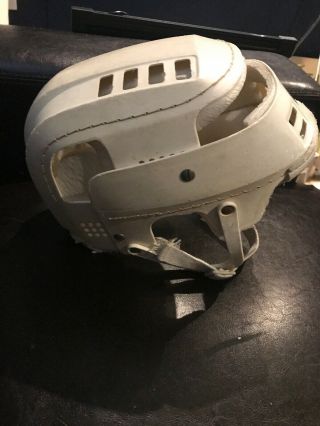 Vintage White Cooper SKB 100 Hockey Helmet Hurling Skateboard Canada X2 2