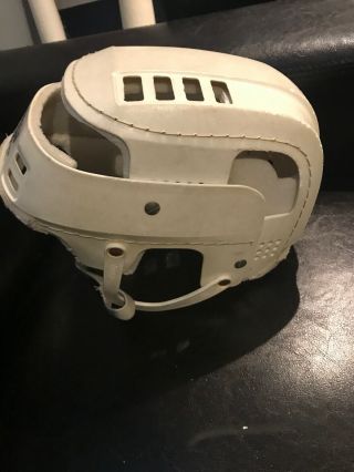 Vintage White Cooper SKB 100 Hockey Helmet Hurling Skateboard Canada X2 4