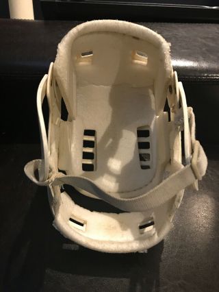 Vintage White Cooper SKB 100 Hockey Helmet Hurling Skateboard Canada X2 5