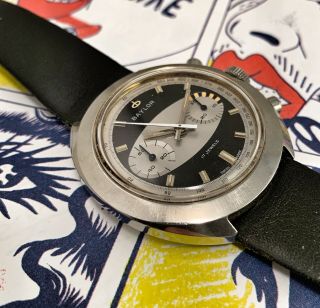 GROOVY 1960s BAYLOR SURFBOARD LANDERON VINTAGE CHRONOGRAPH 4