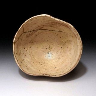 GJ12: Japanese tea bowl,  Hagi ware by Greatest potter,  10th Koraizaemon Saka 6