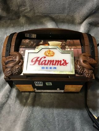 Vintage Hamm ' s Beer Barrel (Flip Motion - 8 Scenes) Lighted Sign 11