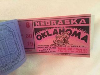 Vintage 1950 University of Oklahoma OU Sooners Football Ticket Stub Book Norman 2