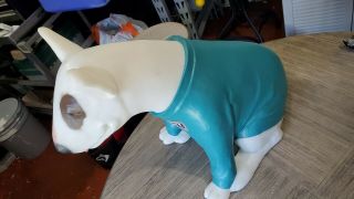 VINTAGE RARE 1988 SPUDS MACKENZIE DOG BUD LIGHT UP BAR LAMP - No Light 4