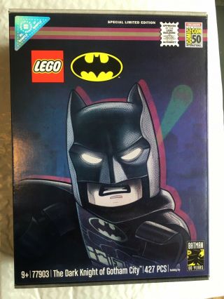 Rare Sample Sdcc 2019 Exclusive Lego The Dark Knight Of Gotham City Batman 77903