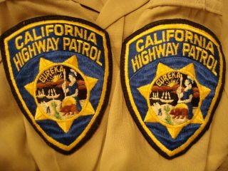 VINTAGE CHP CALIFORNIA HIGHWAY PATROL OFFICER ZIPPERED SHIRT SABA ' S BAKERSFIELD 4