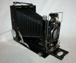 Vintage Nagel Stuttgart Bellows Camera Compur No.  268547 Near Cond W Acces.