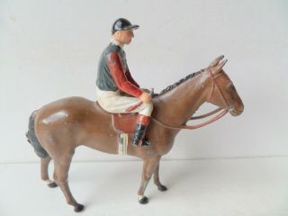 Britains Vintage Painted Lead Racing Colours Rc1 H.  M.  The Queen Mother
