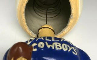 Vintage 1960 ' s Dallas Cowboys Bobblehead Square Base Nodder 4