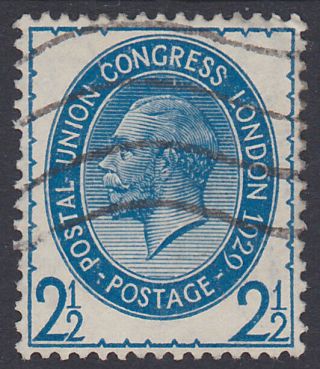 240) GB 1929 - 2½ Penny POSTAL UNION CONGRESS - RARE WATERMARK INVERTED 3