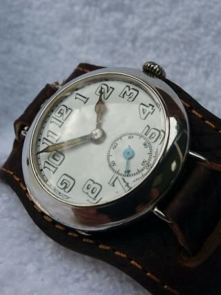 Vintage Arthur George Rendell Silver Trench Watch
