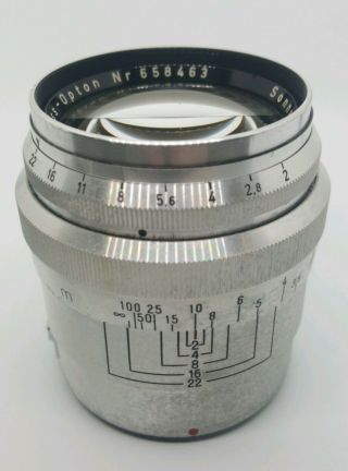 Contax RF Zeiss Opton 85mm f/2 T Sonnar Lens RARE 3