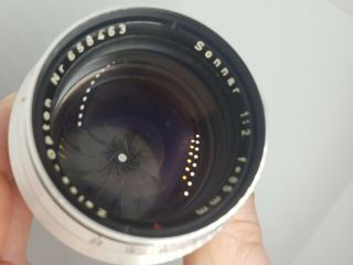 Contax RF Zeiss Opton 85mm f/2 T Sonnar Lens RARE 6