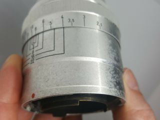Contax RF Zeiss Opton 85mm f/2 T Sonnar Lens RARE 8