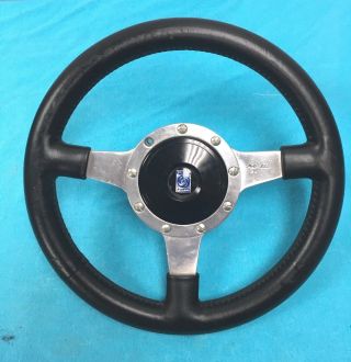 Vintage Mini Cooper Moto - Lita Leather Wrap Steering Wheel With Adaptor